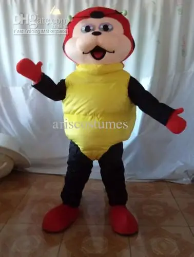 New Adult Cute Ladybug Party Mascot Costume Christmas Fancy Dress Halloween Free Ship | Тематическая одежда и униформа