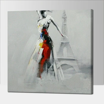 

2017 High Quality Cheap Price Wall Art Pictures Home Decor 100% Handmade Modern Abstract Figure on Canvas Painting No Frame