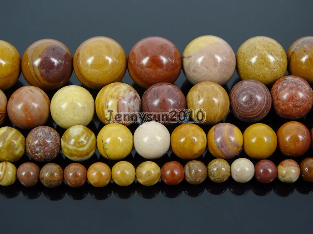 

Natural Sunset Mookaite Gems Stone Round Loose Spacer Beads 15'' 4mm 6mm 8mm 10mm for Jewelry Making Crafts 5 Strands/Pack