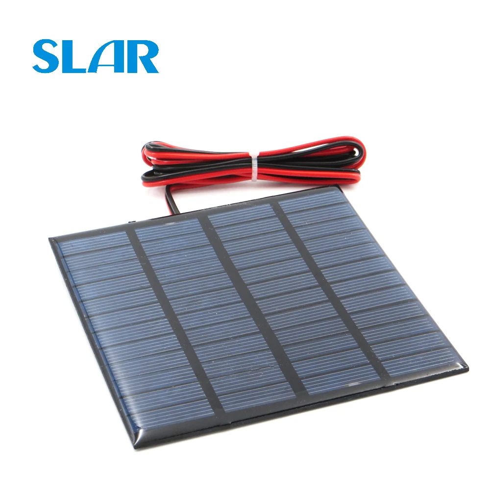 

Solar Panel Polycrystalline Silicon 12V 150mA with 100cm extend cable DIY Battery Charger Module Mini Solar Cell wire toy