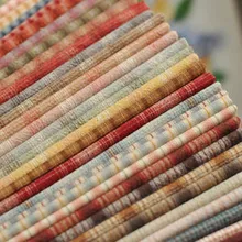 20x20 DIY Япония маленькая ткань группа Пряжа-окрашенная ткань, для шитья Лоскутное шитье ручной работы, сетка полоса точка случайный 10 стилей/лот