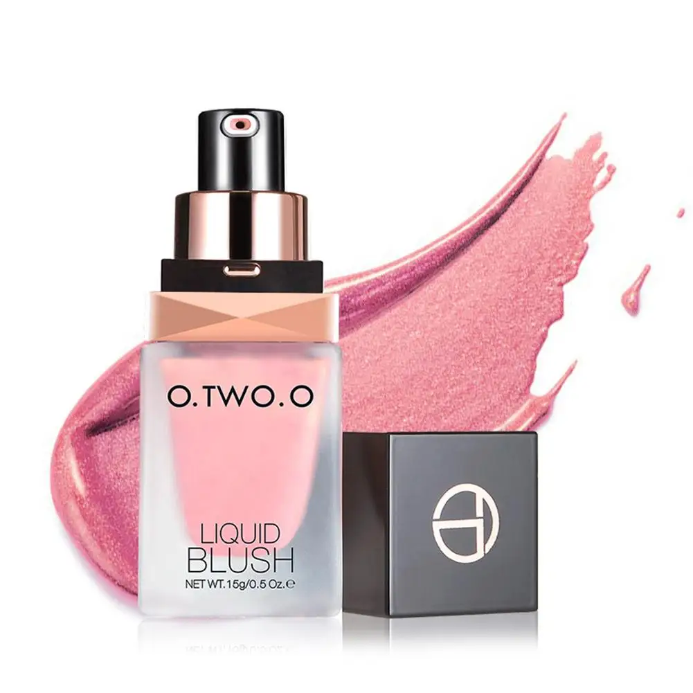 

35# New Fashion 15ml 4 Color Liquid Blush Sleek Silky Long Lasting Natural Cheek Face Contour Face Make Up Liquid Blush