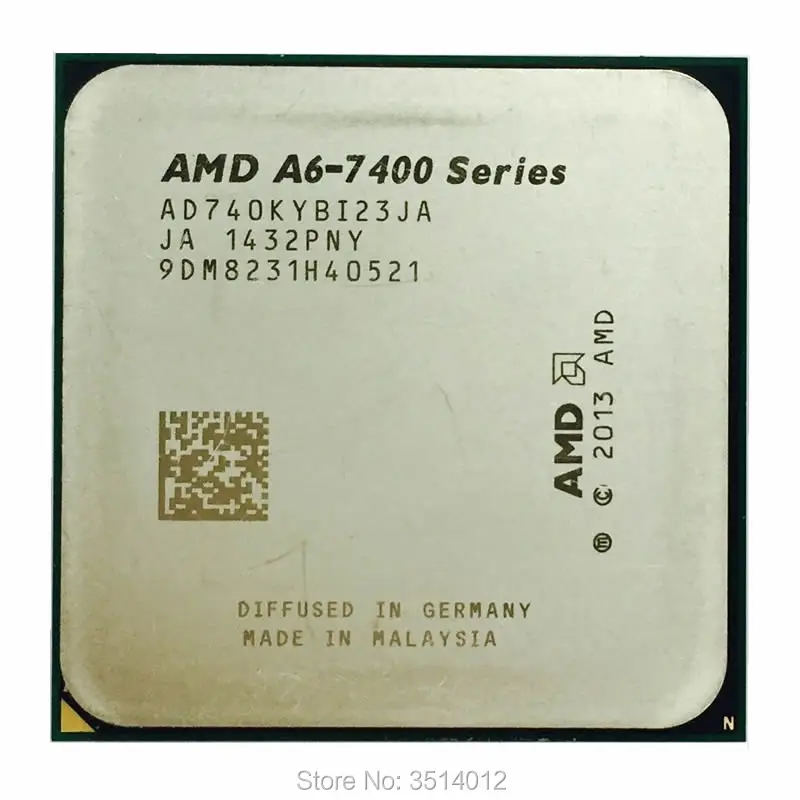 AMD A6-Series A6 7400 7400K 7400B 3.5G Dual-Core CPU Processor 65W AD740KYBI23JA/AD740BYBI23JA Socket FM2+ | Компьютеры и офис