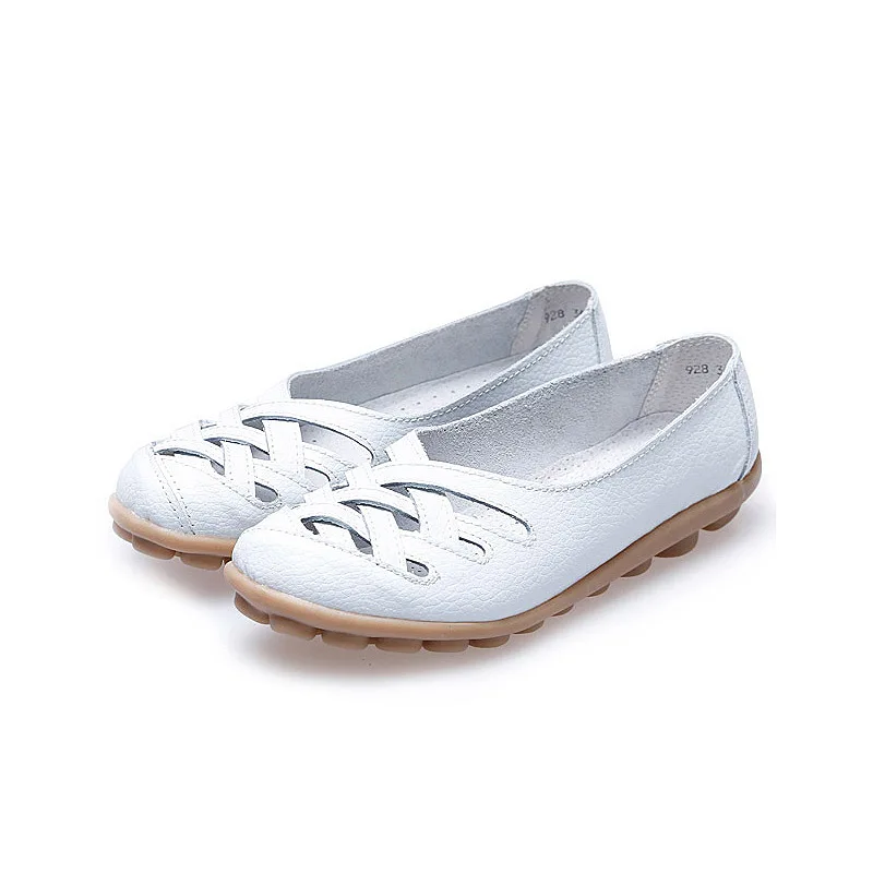 Новая распродажа Женская мода из искусственной кожи выдалбливают лодка туфли без каблуков для женщин летние резиновые Повседневная обувь sapato feminino
