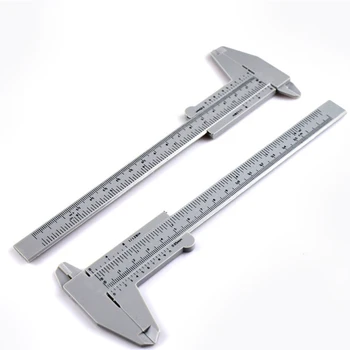 

Permanent Makeup Supplies 1pcs Mini Grey Plastic Vernier Caliper 150mm Tattoo Eyebrow Ruler Tools Bar Measure Tool