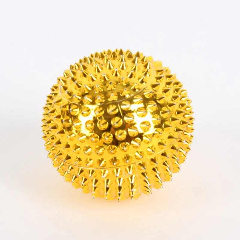 1Pair Gold/Silver Magnetic Hand Palm Acupuncture Ball Pain Relief Massage Stimulation Needle Beauty Makeup