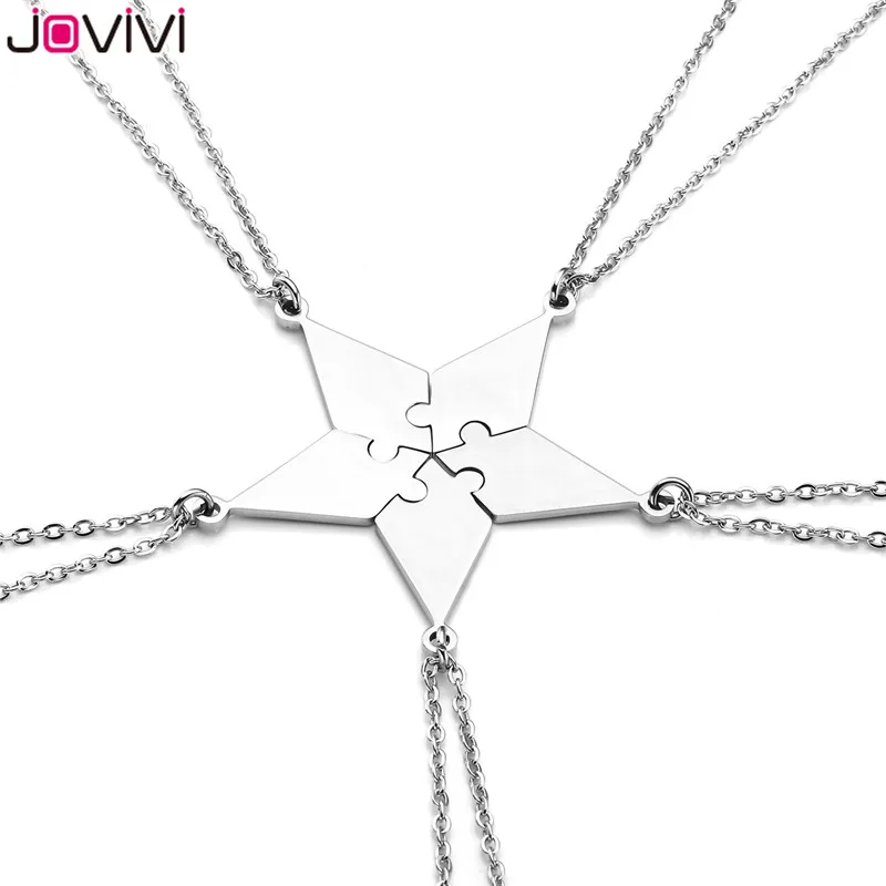 Ожерелья из нержавеющей стали Jovivi лучшие друзья BFF ожерелья дружба семья