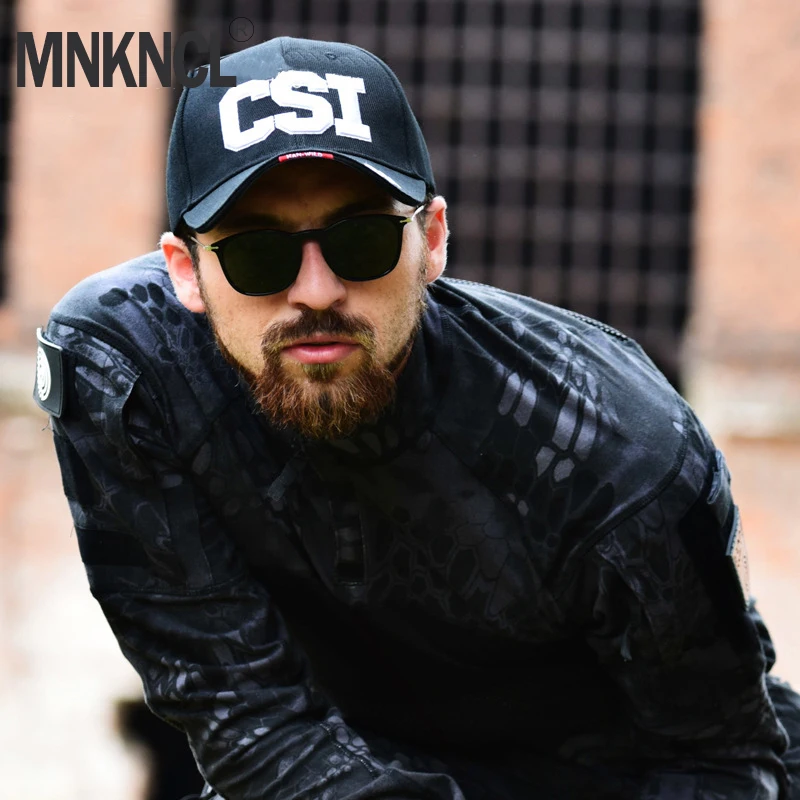 

MNKNCL High Quality Cotton Embroidery Letter CSI Baseball Cap Black Cyclone Cap 101 Division Tactical Cap For Men Custom Hats