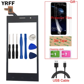 

4.5'' Mobile Touch Screen For Highscreen Zera S Power Touch Screen Front Glass Digitizer Panel Sensor Tools + Protector Film