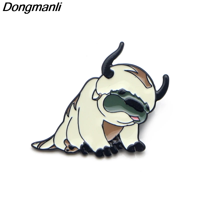 P3597 Dongmanli Avatar 2 последний Airbender Resource Appa металлические эмалированные булавки и броши для женщин нагрудные значки подарки