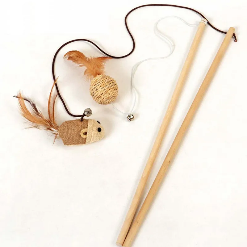 10pcs/lot Cheap Cat Toys interactive With Bells Funny Cats Wire Rods