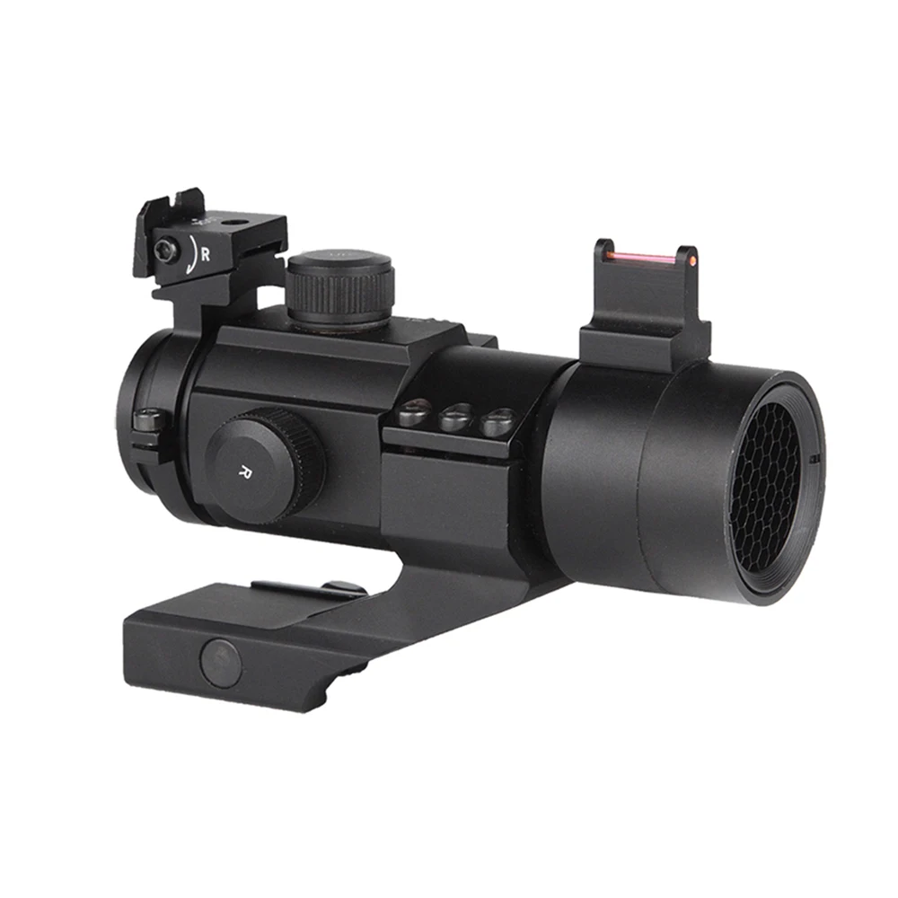 Spina оптика Riflescope 1X30 волокно оптический прицел красный зеленый точка зрения для воздуха винтовка Охота Airsoft