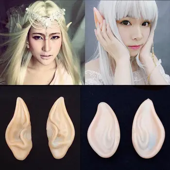

Elf Ear Latex Fairy Elf Ears Cosplay Accessories Halloween Party Cosplay Props