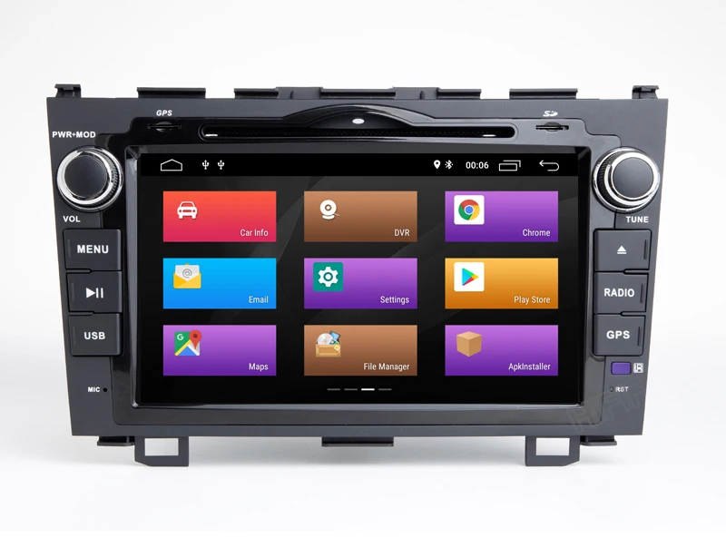 Clearance IPS 1024*600 Car Radio Multimedia Player 8" Android9.0 Auto DVD Radio navigation for Honda CRV 2007-2011 stereo wifi navi gps 6