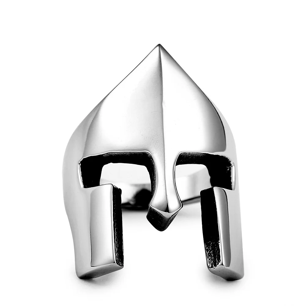 Байер 316L нержавеющая сталь скандинавские Викинги Винтаж Римский Воин маска мода кольцо ювелирные изделия LR515 - Цвет основного камня: E  STYLE