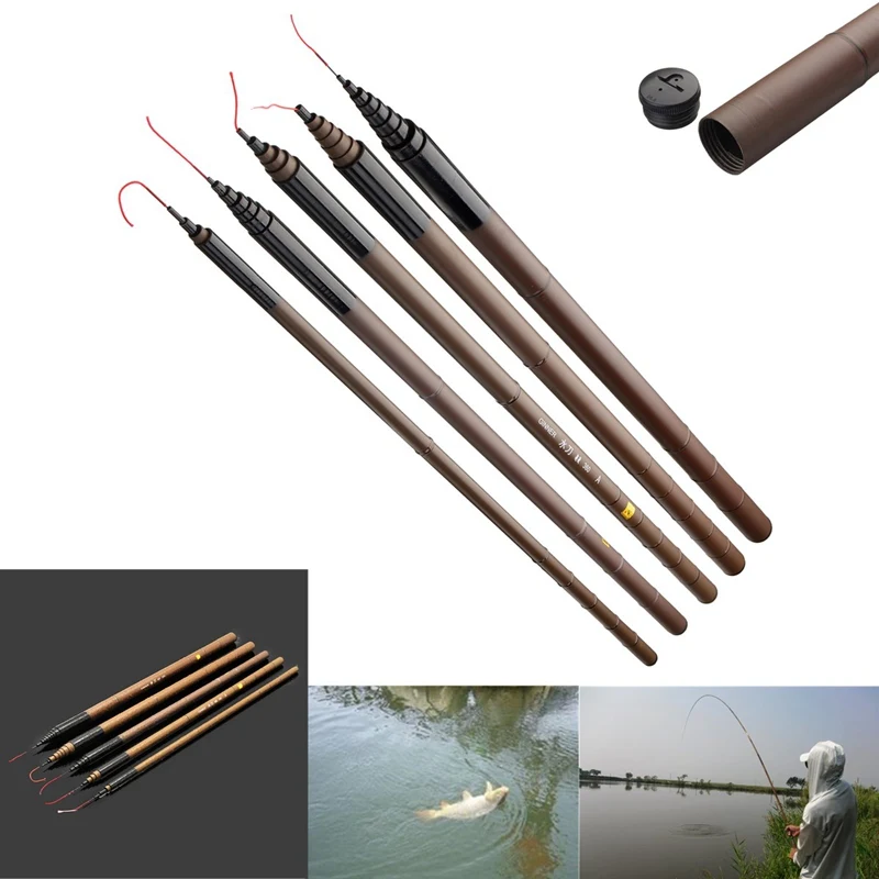 

Fishing Rod Carbon Fiber Telescopic Ultra Light Carp Fishing Pole