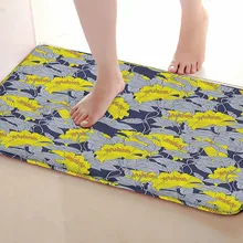 Золотые цветы стиль Коврики для улицы, смешной Противоскользящий коврик для ванной, дверные коврики, дверные коврики под входную дверь