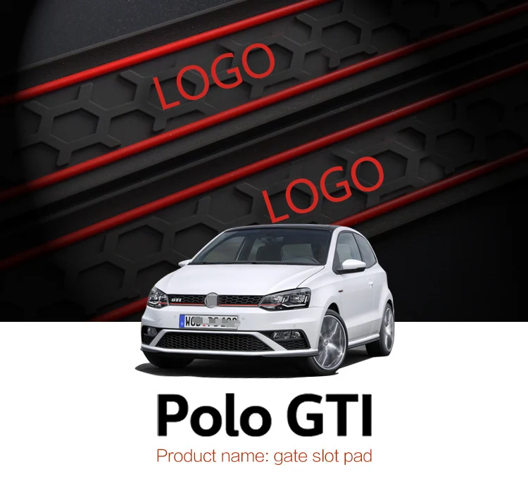 Luckeasy автомобильные ворота Слот колодки для Volkswagen Polo GTI Нескользящие коврики 9 шт.