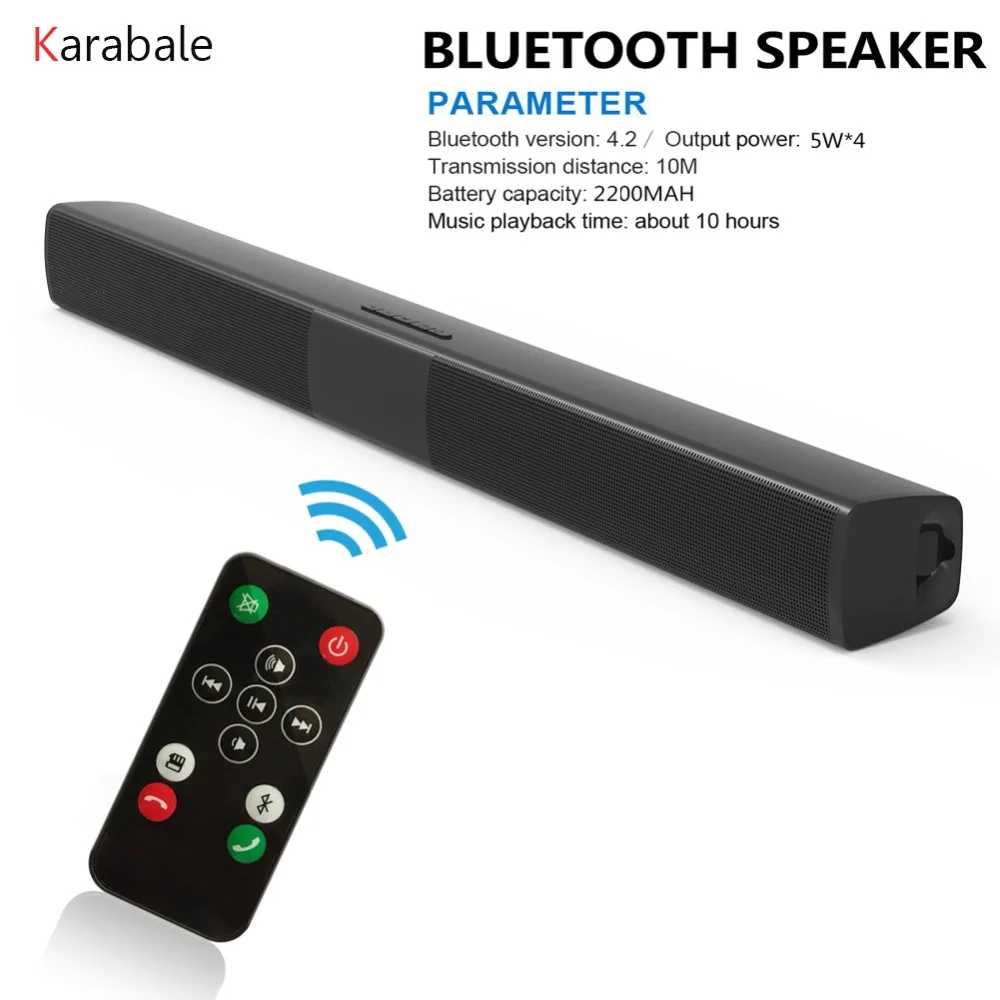 20w Bluetooth Speaker Home Theater Soundbar Super Bass Portable