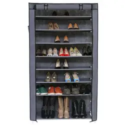 Нетканый тканевый стеллаж для хранения обуви Прихожая шкаф Органайзер держатель двери обувной шкаф полка DIY домашняя мебель Корабль из США