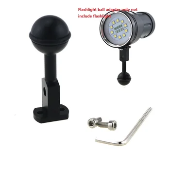 

1pc Universal Tactical Aluminum alloy Ball Handle Adapter For Led Diving Flashlight