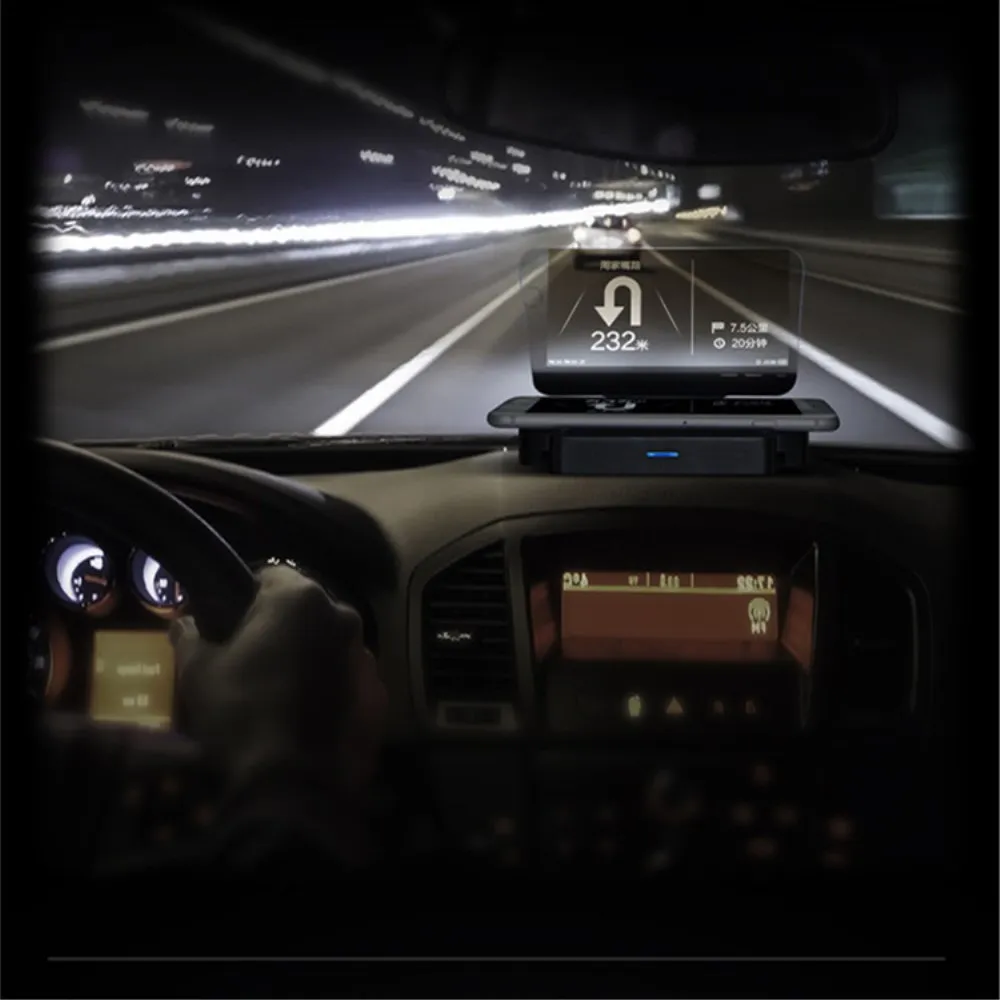 Автомобильный скоростной проектор на лобовое стекло hud, проектор, зажигалка для прикуривателя, топливо, скорость, км/ч, для Toyota Ford BMW