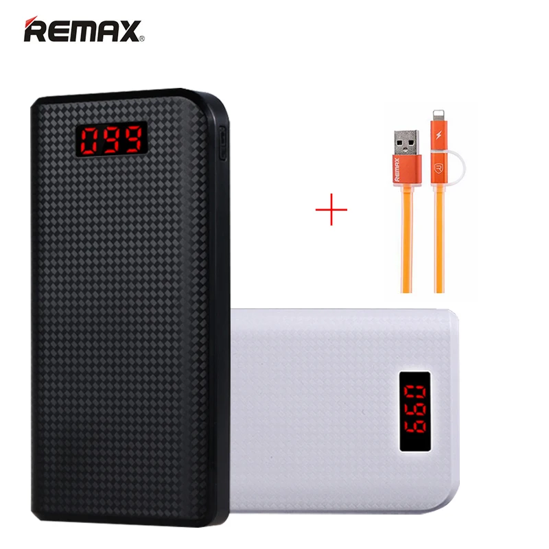 Remax LED 30000 мАч повербанк двойной USB 18650 внешний аккумулятор портативная зарядка для iphone xiaomi аккумулятор