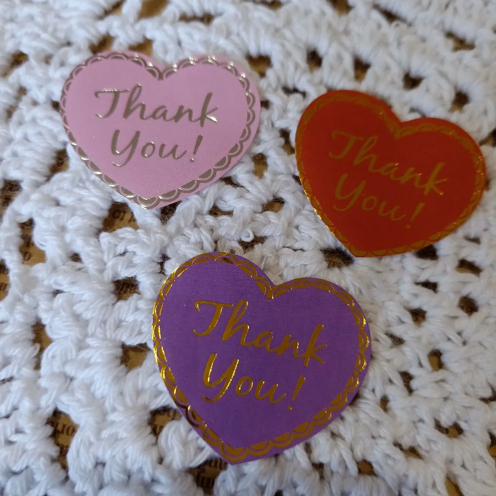 

120pcs/lot Handmade Stickers Thank You Sticker labels Sticker Labels paper Labels sealing Stickers