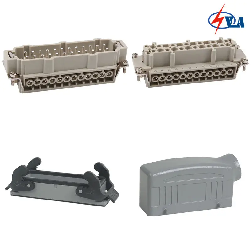 

Whole set HE-024 24pins jack screw Heavy Duty Connector 16A 500V