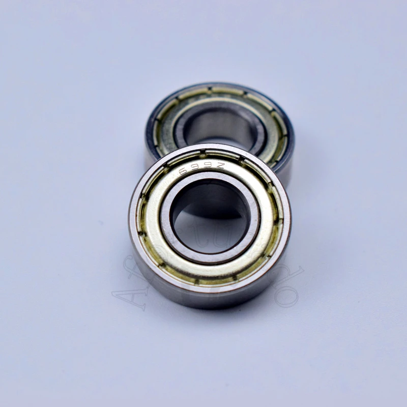 699ZZ 9*20*6 (мм) 10 штук Бесплатная доставка ABEC-5bearings металла запечатанная миниатюра Мини подшипник 699 699Z 699ZZ хромированная сталь подшипник