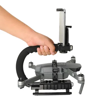 

U- handheld stabilizer bracket holder Landing Video Shooting stabilize with mobile phone clip for dji mavic pro 1 drone Accessor