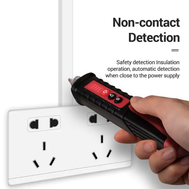 

Multi-Function AC 12V~1000V Non-contact Induction Test Pencil Electrical Tester Sound/Light Alarm Voltage Detector with Flashlig