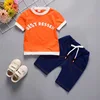 Newborn Orange Blue Clothing Sets For Kids