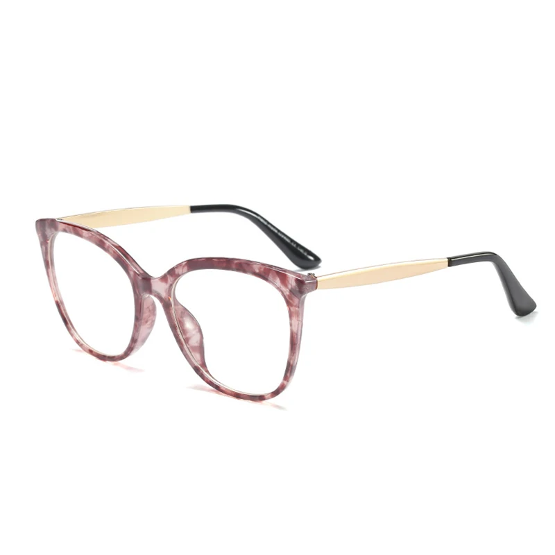 WOWSUN ретро очки для глаз кошки Для женщин оптический зрелище кадр компьютер очки для чтения оправа Óculos де A238 - Цвет оправы: C13 Leopard Clear