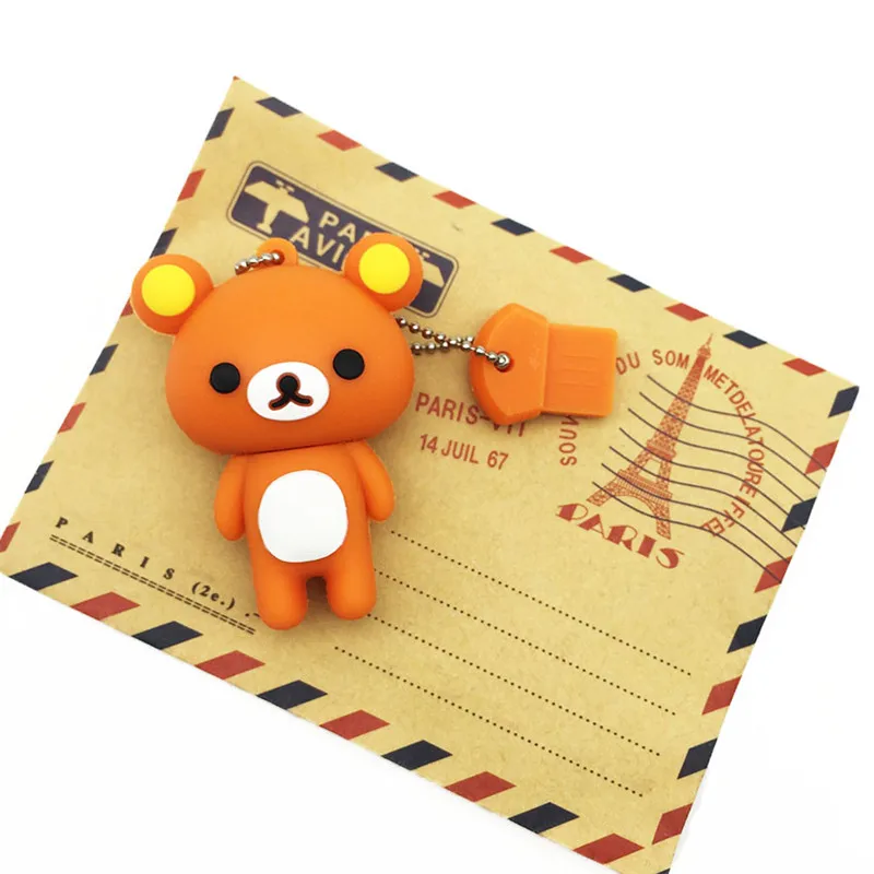 cartoon usb stick 2.0 32GB Rilakkuma usb flash drive 128GB 4GB 8GB 16GB 64GB pen drive Bear pendrive silicon gift free delivery cartoon usb stick 2.0 32GB Rilakkuma usb flash drive 128GB 4GB 8GB 16GB 64GB pen drive Bear pendrive silicon gift free delivery