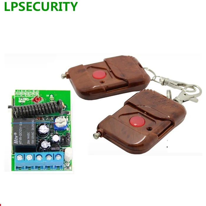

LPSECURITY 12VDC remote control transmitter switch kit for door gate lock access control system(no battery included)