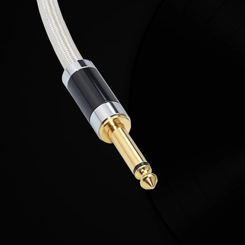 ATAUDIO Hifi стерео 6 35 мм для прямого кабеля 5 медный и серебряный моно 1/4 дюйма разъем