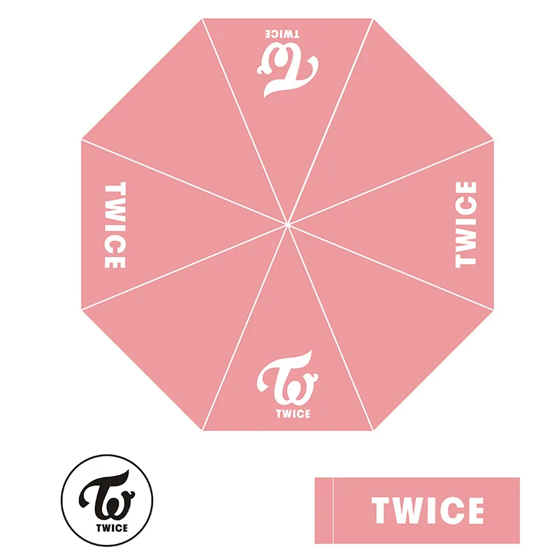 

Korea Popular Women's Team Twice TZUYU Mina JUNGYEON Momo Umbrella Sunshade dropshipping