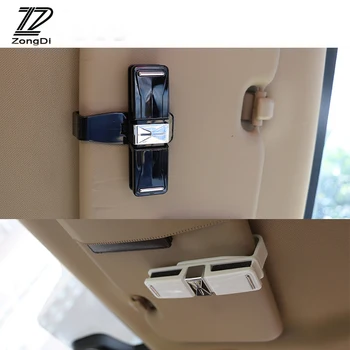 

ZD For Mercedes W203 W211 W204 W210 Benz BMW F10 E34 E30 F20 X5 E70 Car Glasses ABS Sunvisor Card Clip Holder Decoration Case