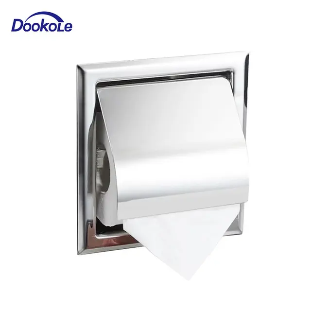 Bad Wc Papier Halter Verdeckte Einbau Wc Papierrolle Halter Edelstahl Tissue Box In Wand Paper Holders Aliexpress