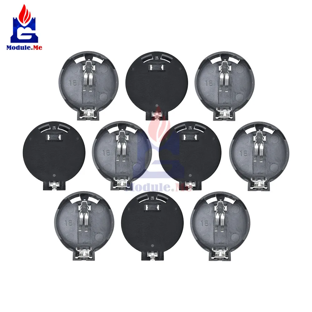 

10PCS/Lot CR2025 CR2032 3V Button Coin Cell Battery Holder Socket Box Case GM