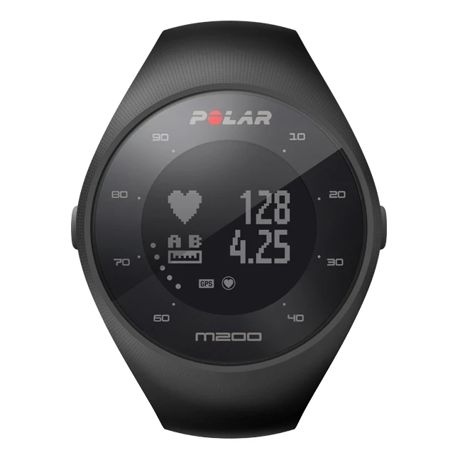 GPS-часы для бега с датчиком сердечного ритма на запястье POLAR M200 Black