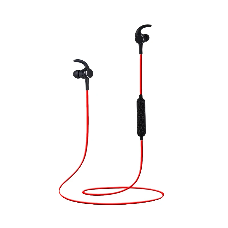 MN R7 black bluetooth earphone painless HD stereo ear hook wired sport with magnetic earbuds IPX5 waterproof | Электроника