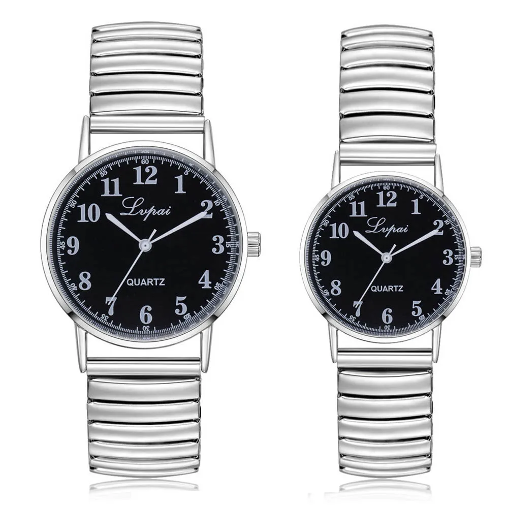 

Couple Watches Fashion 2018 Unisex Stainless Steel Quartz Wrist Watch Couple Watch Watches Dropshipping