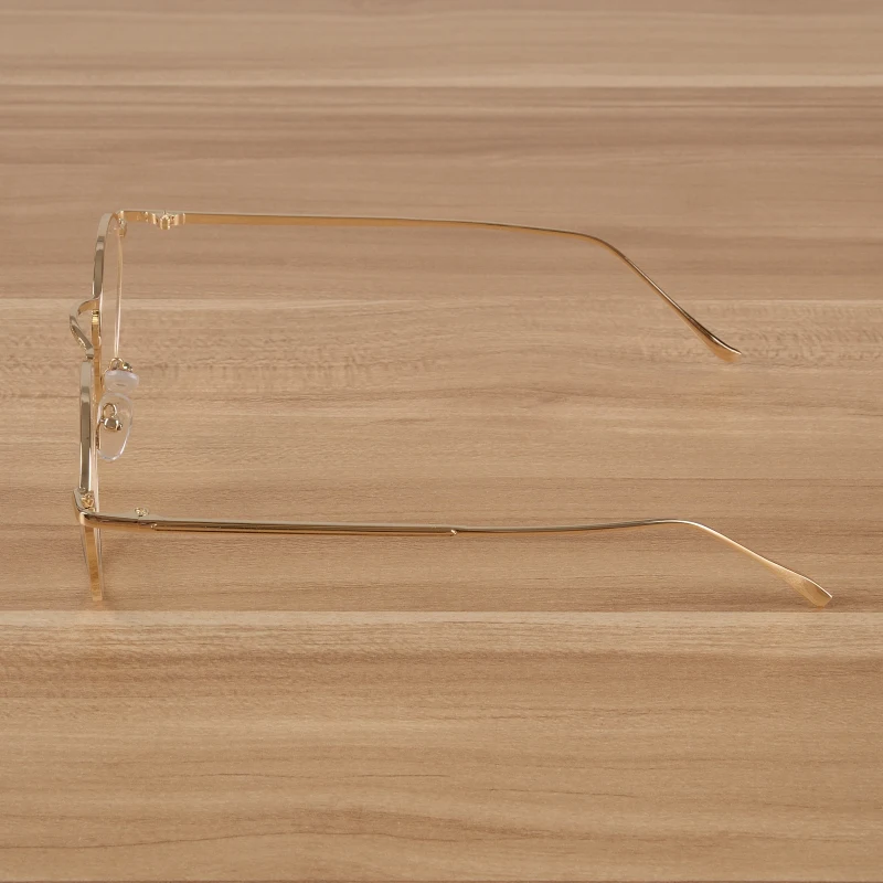 Женские и мужские новые модные круглые очки прозрачные линзы ОТличные очки трендовые очки для близорукости металлическая оправа для очков