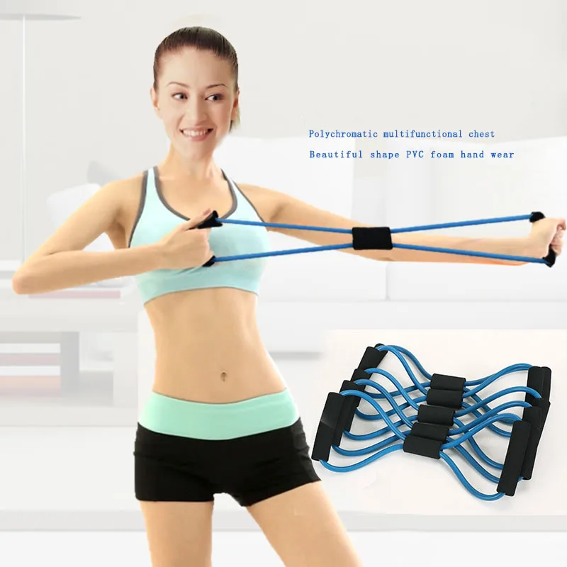 

CRUSHONU 8 Word Chest Fitness Gum Rubber LOOP Latex Resistance Fitness Equipment Stretch Yoga Training Crossfit Elastic Band