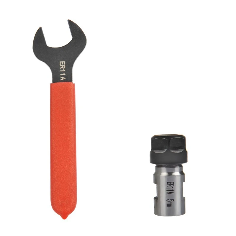 

Er11A 5Mm Motor Shaft Collet Chuck Spindle Extension Rod Inner With Er-A Wrench For Cnc Milling