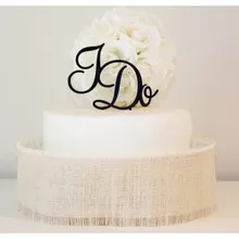 Я люблю обещания фраза свадебный торт Топпер, пользовательские помолвки клятва деревенский торт топперы для Свадебные украшения Поставки