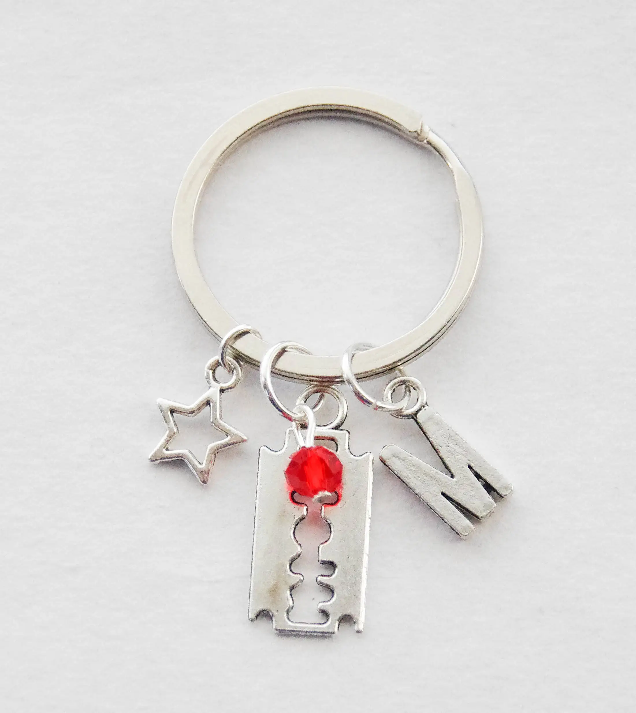 

Goth Keychain, Razor Blade Keychain, Emo Keychain, Halloween Keychain, Birthday Gift, Birthday Keychain