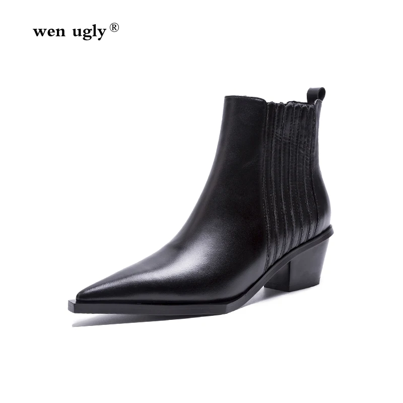 New Casual Women Shoes Leather Winter Hot Short Tube Martin Boots Fashion